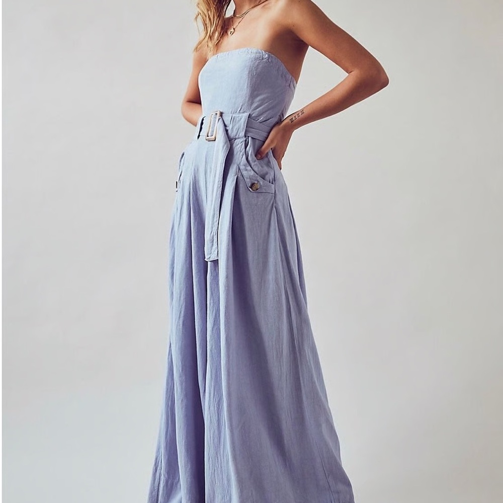 Free People - Lucia Jumpsuit - US size 4 - Wisteria Mist